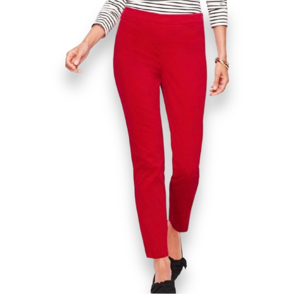 NEW Talbots Red Skinny Ankle Pants Women’s Casual Pants Size 4P